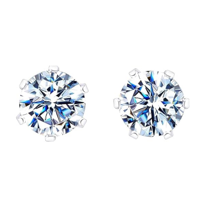 925 Silver Solitaire Stud Earring