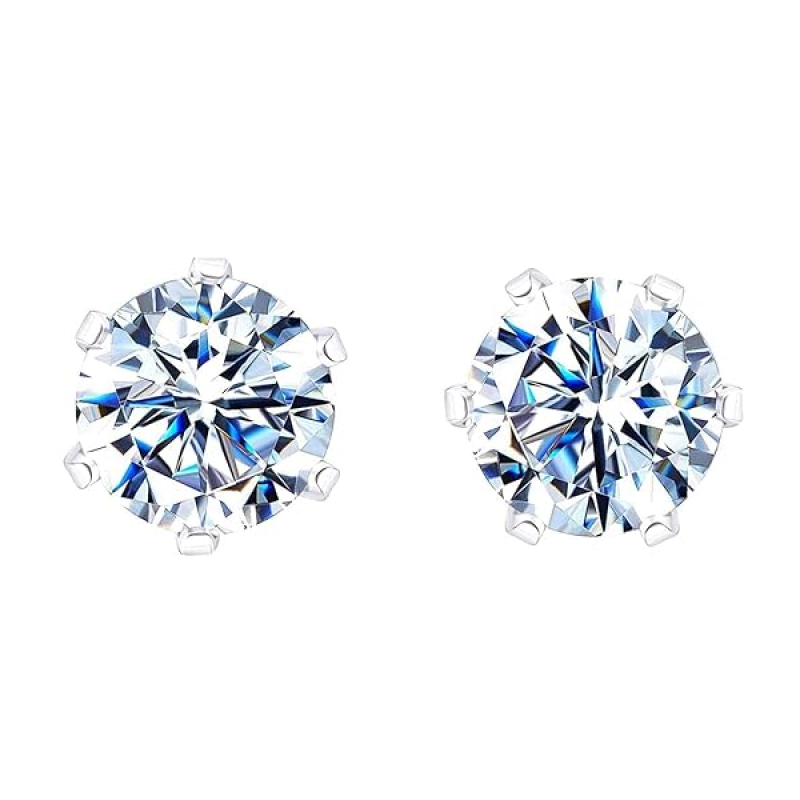 925 Silver Solitaire Stud Earring