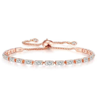Cubic Zirconia American Diamond Adjustable Bracelet For Women
