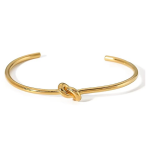 Anti Tarnish 18k Gold Plated Stainless Steel Bangle Bracelet
