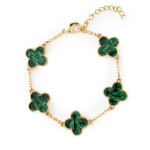 Golden Clover Anti Tarnish Bracelet for Women