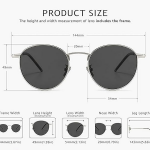 Ponderable UV Protection Coating Round Sunglasses