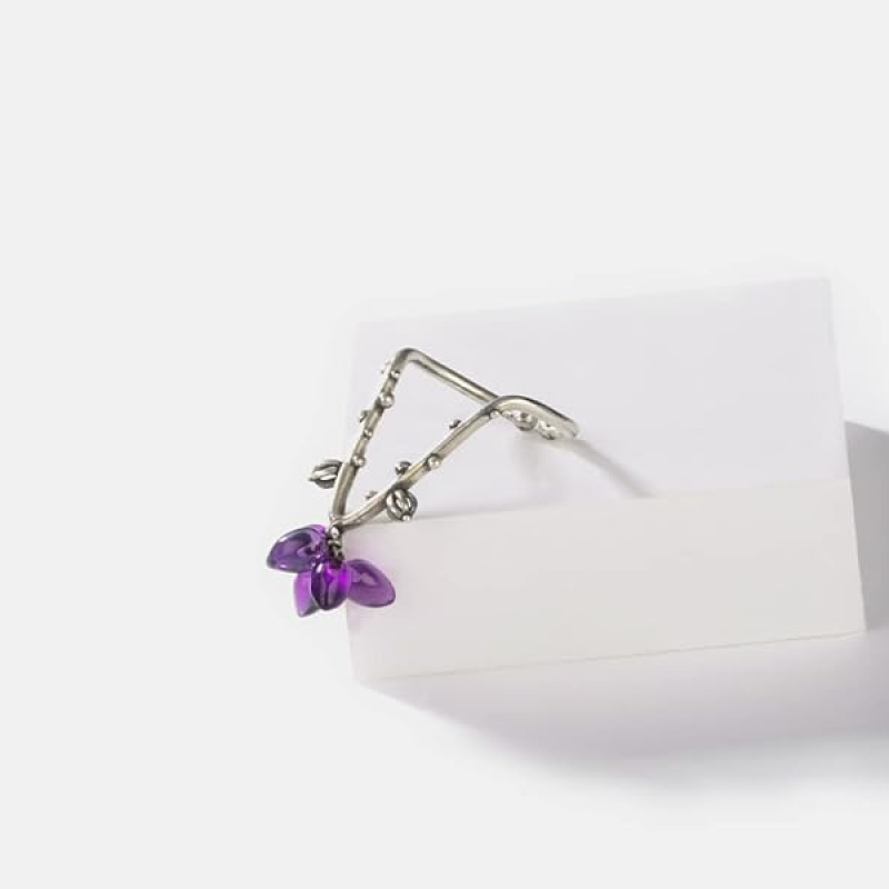 CaratLane Rebutia Bloom Adjustable Ring For Women in 925 Silver