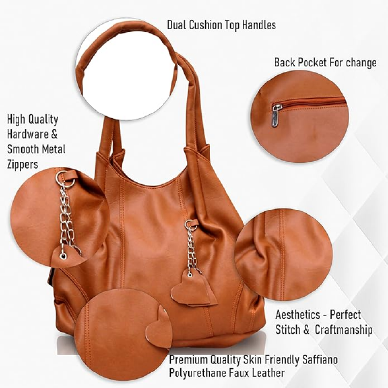 Women's Vegan Leather Style Diva Handbags