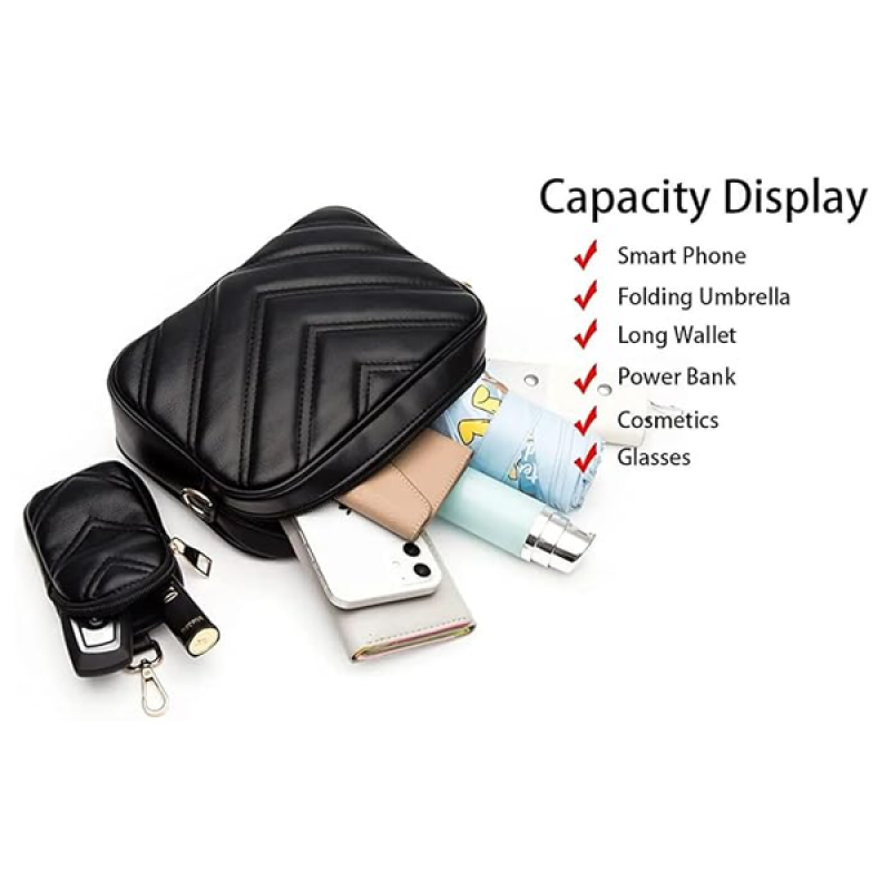 Women's Girls Cross Body Sling Bag with Pouch