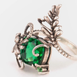 CaratLane Unclench Oxidized Adjustable Ring For Women in 925 Silver