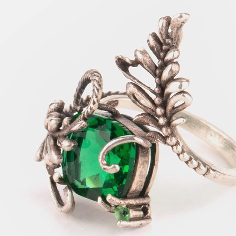 CaratLane Unclench Oxidized Adjustable Ring For Women in 925 Silver